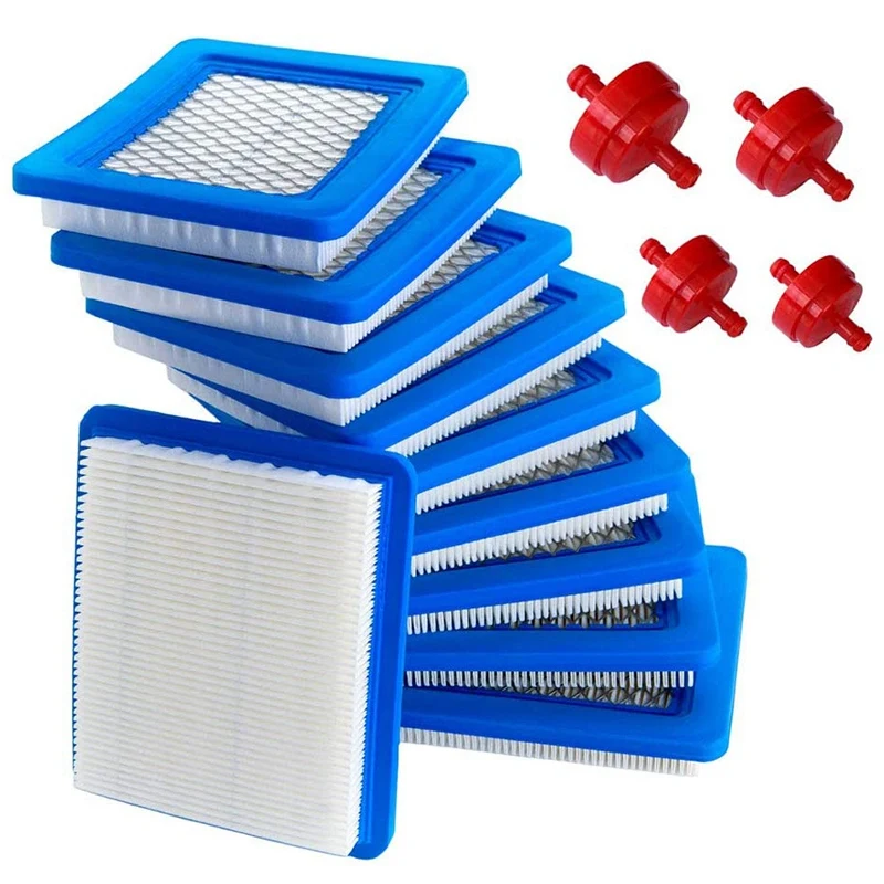 Подходит для Briggs и Stratton в 10 упаковках 491588S воздушный фильтр + 394358 топливный фильтр 491588 Toro 20332 Craftsman 33644 
Подходит для Briggs и Stratton в 10 упаковках 491588S воздушный фильтр + 394358 топливный фильтр 491588 Toro 20332 Craftsman 33644