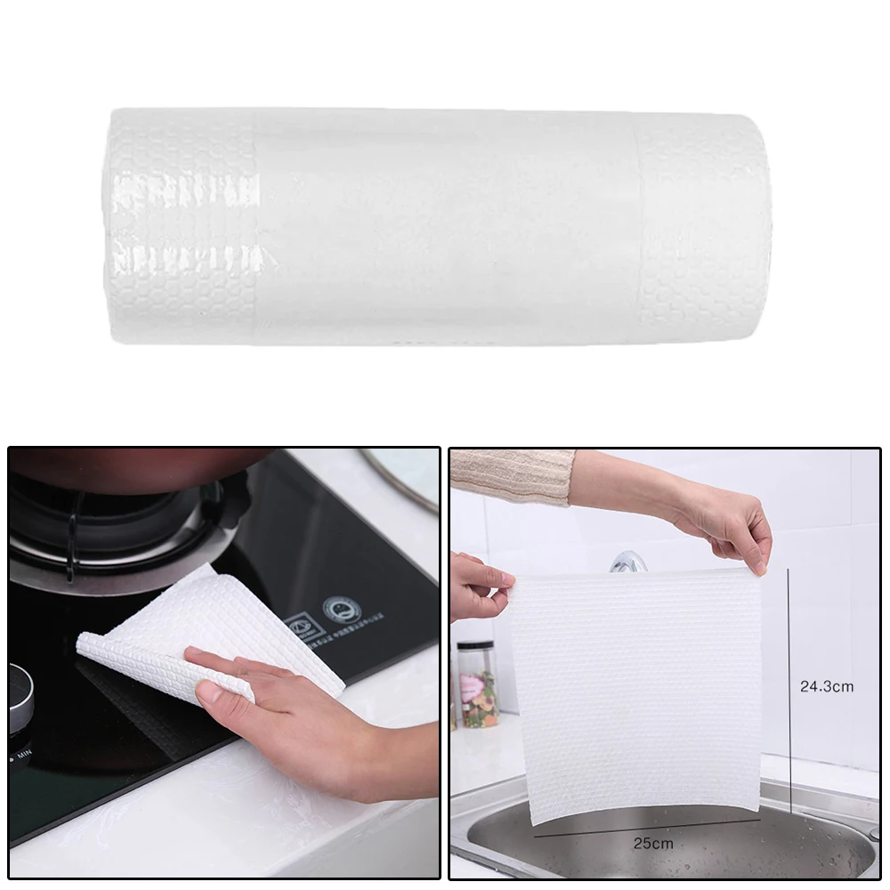 Tearable Roll Cleaning Rag Disposable Dish Towel Wet And Dry Dual Use Scouring Pad Kitchen Accessories
Tearable Roll Cleaning Rag Disposable Dish Towel Wet And Dry Dual Use Scouring Pad Kitchen Accessories