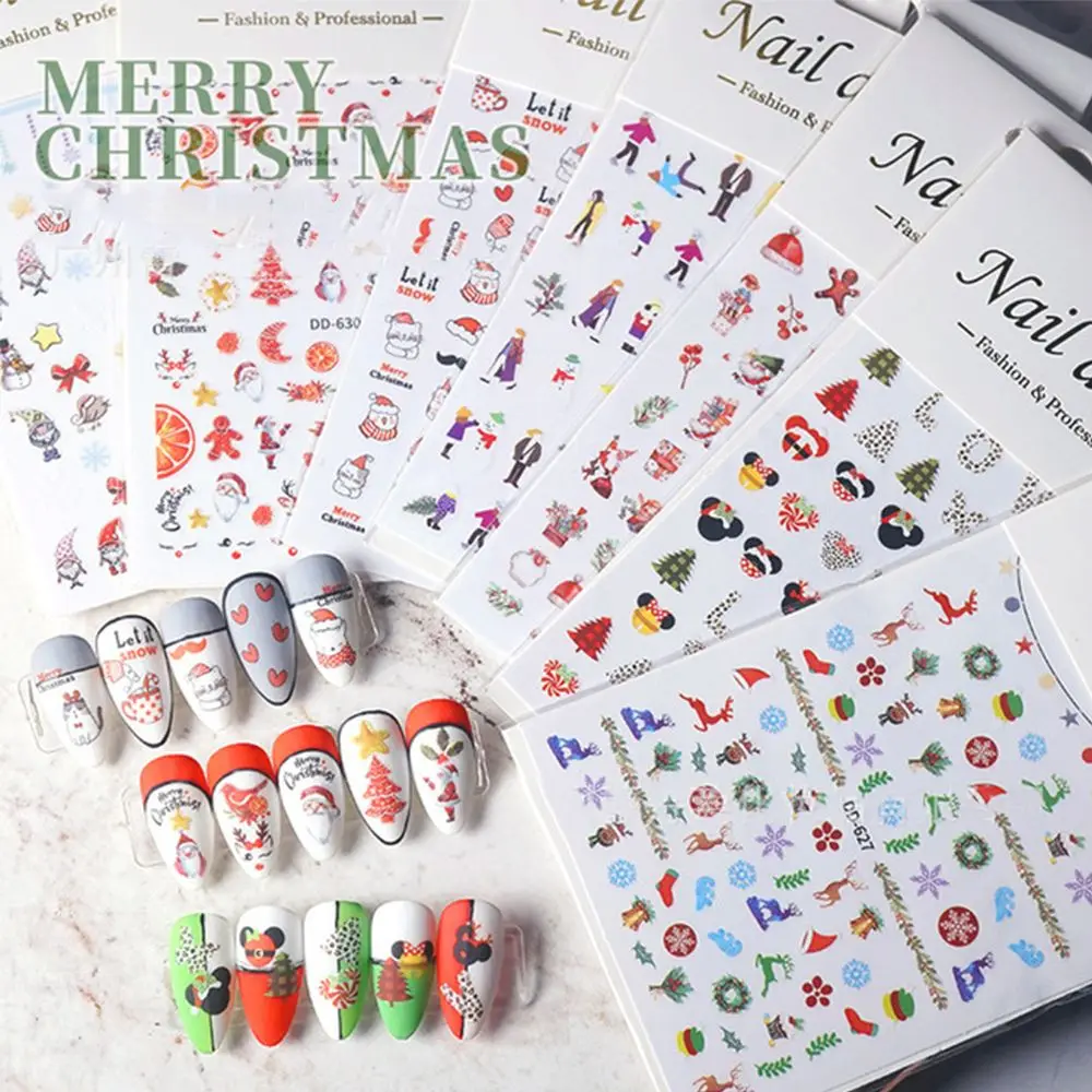 2021 Christmas Nail Sticker for Women Girls Cute Cartoon Sliders Snowflake Elk Xmas Tree Decals New Year Nail Art Decorations
2021 Christmas Nail Sticker for Women Girls Cute Cartoon Sliders Snowflake Elk Xmas Tree Decals New Year Nail Art Decorations