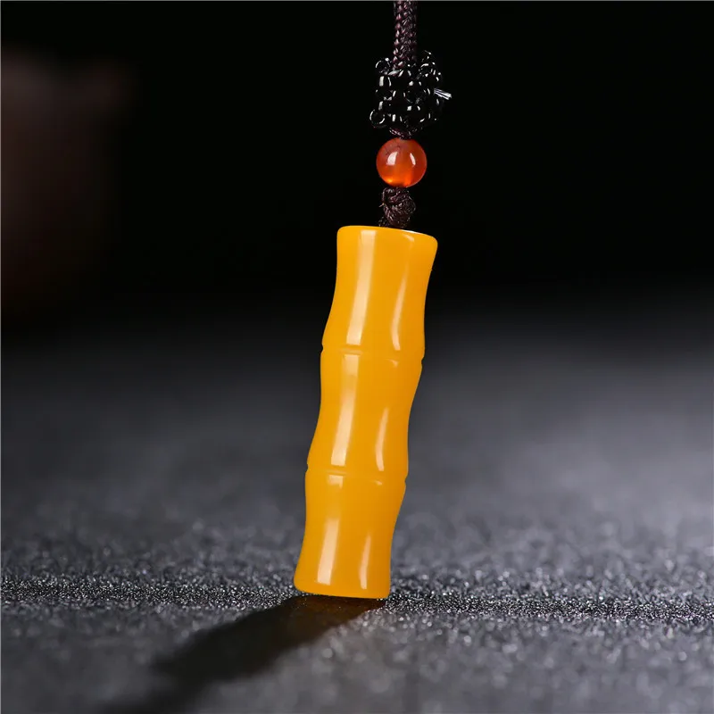 Natural Yellow Hand Carved Bamboo Jade Pendant Fashion Boutique Jewelry Men and Women Pillar Necklace Gift Accessories
Natural Yellow Hand Carved Bamboo Jade Pendant Fashion Boutique Jewelry Men and Women Pillar Necklace Gift Accessories