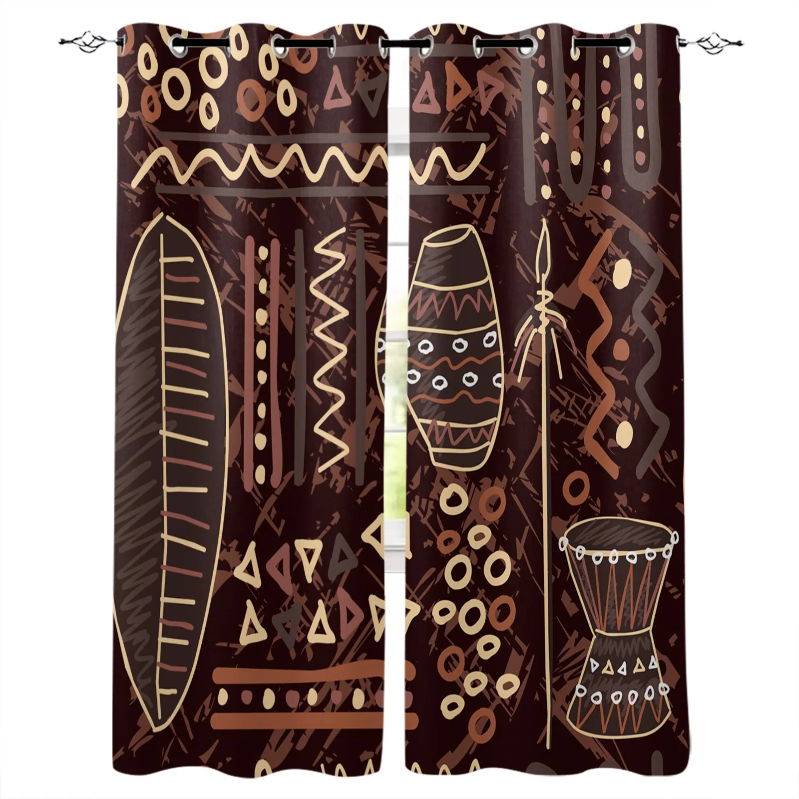 Africa Tribal Geometric Art Window Curtain Drape Panel Valances Modern Bedroom Living Room Decor Blackout Curtains
Africa Tribal Geometric Art Window Curtain Drape Panel Valances Modern Bedroom Living Room Decor Blackout Curtains
