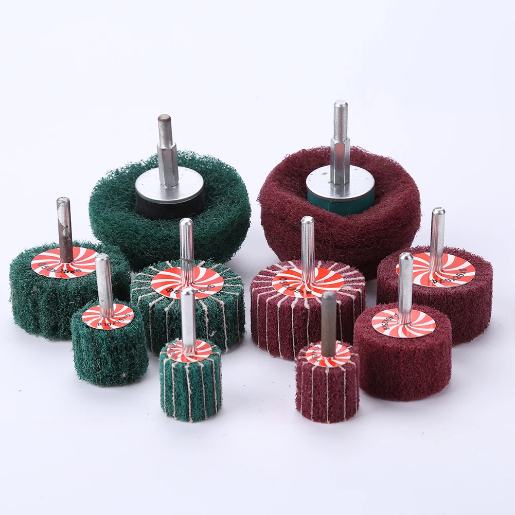 10pcs Polishing Flap Sanding Wheel Electric Drill Brush Non-Woven for Rust Removal Deburring Cleaning Head Screwdriver Wheel
10pcs Polishing Flap Sanding Wheel Electric Drill Brush Non-Woven for Rust Removal Deburring Cleaning Head Screwdriver Wheel