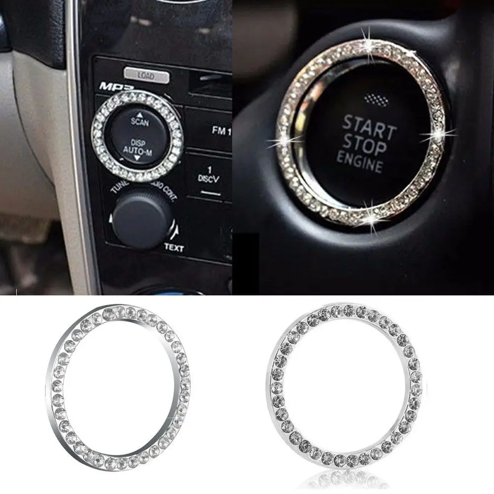 Car SUV Start Switch Button Decorative Ring Bling Automobiles Accessories Interior Silver Diamond Rhinestone Circle 40mm/1.57"
Car SUV Start Switch Button Decorative Ring Bling Automobiles Accessories Interior Silver Diamond Rhinestone Circle 40mm/1.57"