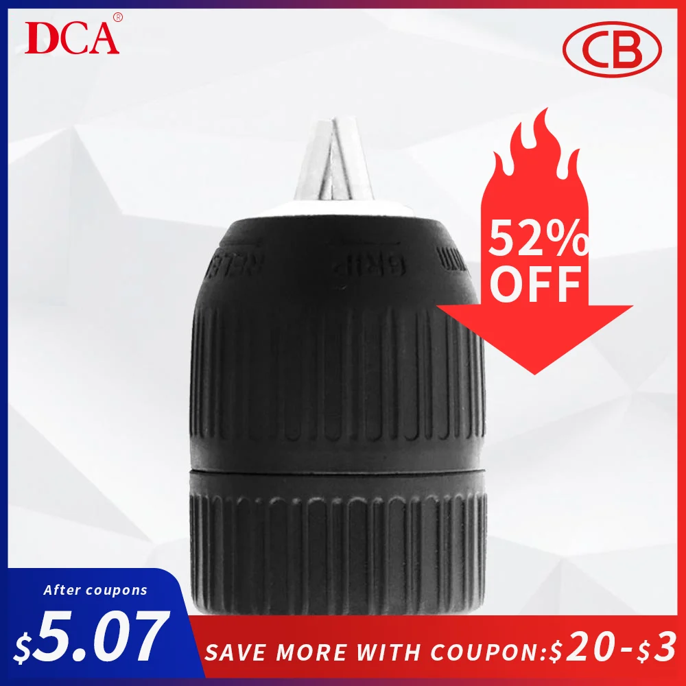 DCA 1pc Drill Chuck Plastic Casing 0.8-13mm Keyless Connection Adapter Tool Accessories For Electric | Инструменты