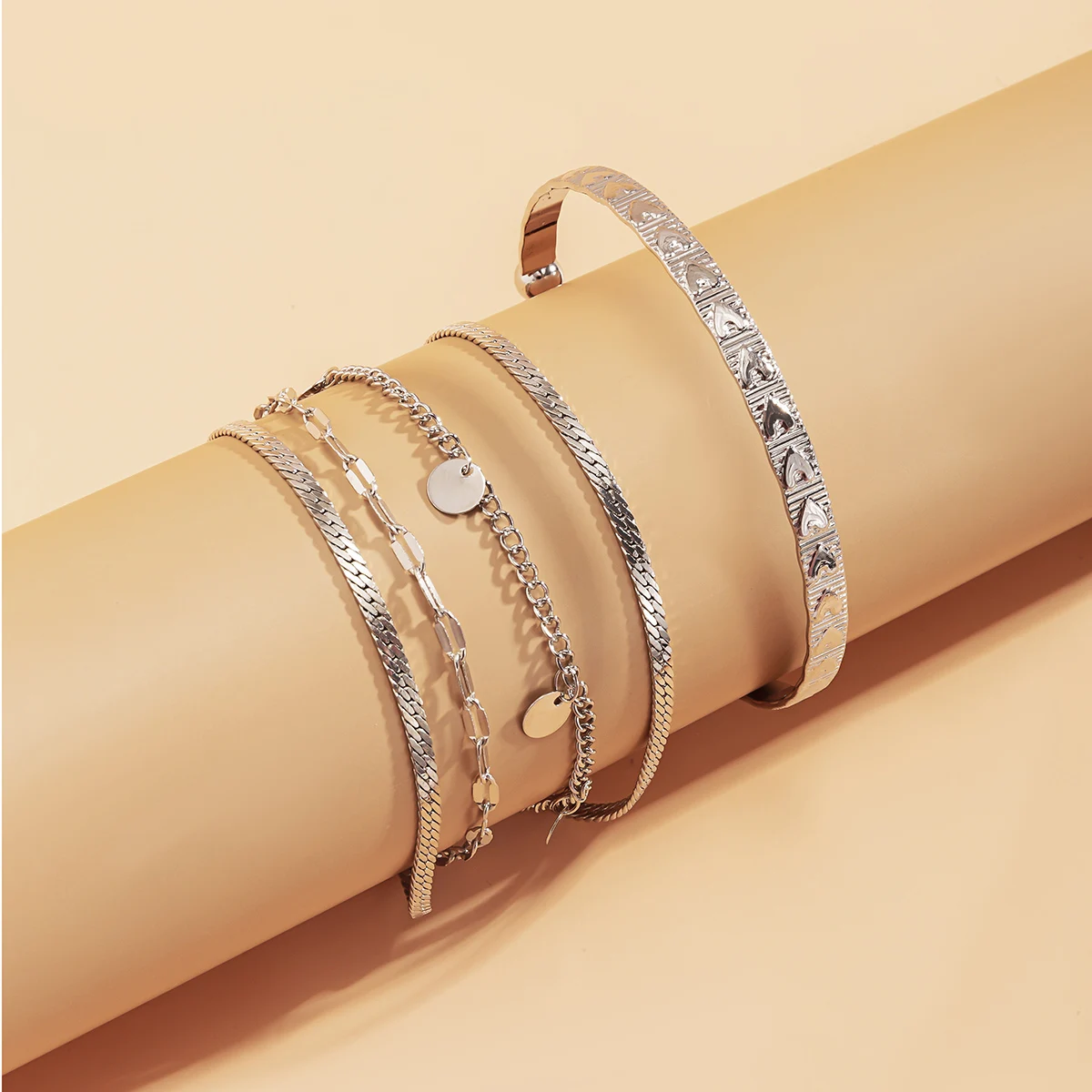 IngeSight.Z 3Pcs/Set Copper Flat Snake Chain Bracelets Bangles Charm Gold Color Sequins Tassel Couple Bracelet for Women Jewelry
IngeSight.Z 3Pcs/Set Copper Flat Snake Chain Bracelets Bangles Charm Gold Color Sequins Tassel Couple Bracelet for Women Jewelry