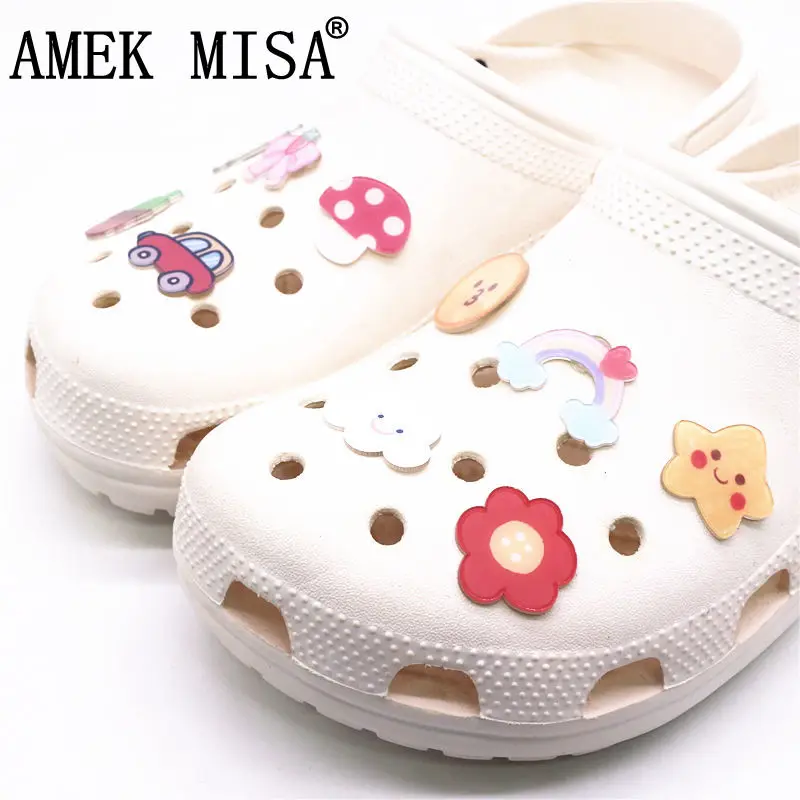 10 шт./лот акриловые Кроксы шармы аксессуары Мультфильм солнце Радуга Цветок украшения для обуви дизайнерские для jibz детские подарки для рож... 
10 шт./лот акриловые Кроксы шармы аксессуары Мультфильм солнце Радуга Цветок украшения для обуви дизайнерские для jibz детские подарки для рож...