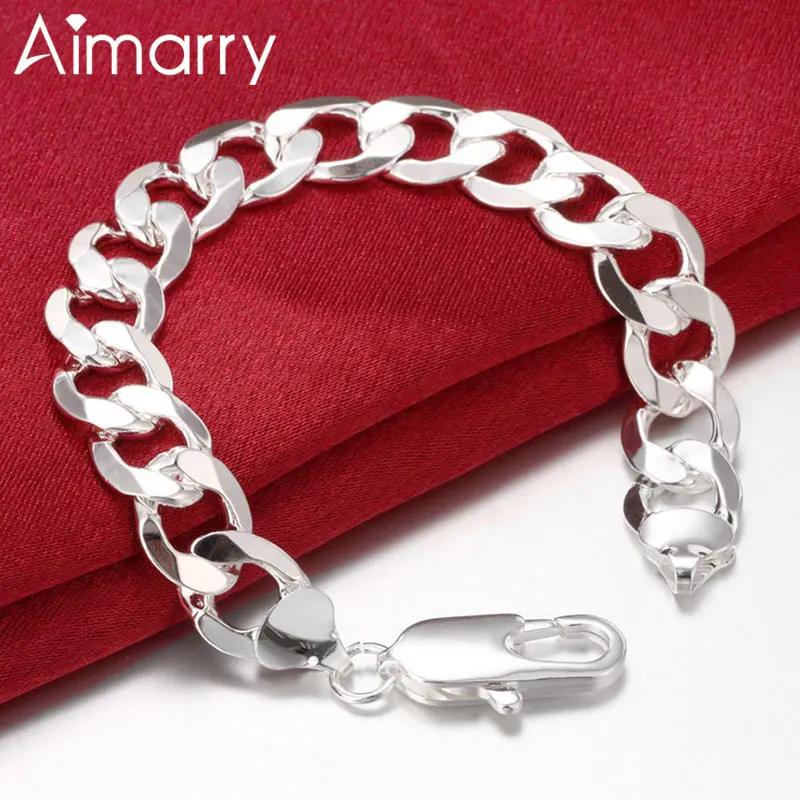 Aimarry 925 Sterling Silver 12MM Sideways Chain Bracelet For Women Men Charm Party Wedding Gifts Fashion Jewelry
Aimarry 925 Sterling Silver 12MM Sideways Chain Bracelet For Women Men Charm Party Wedding Gifts Fashion Jewelry