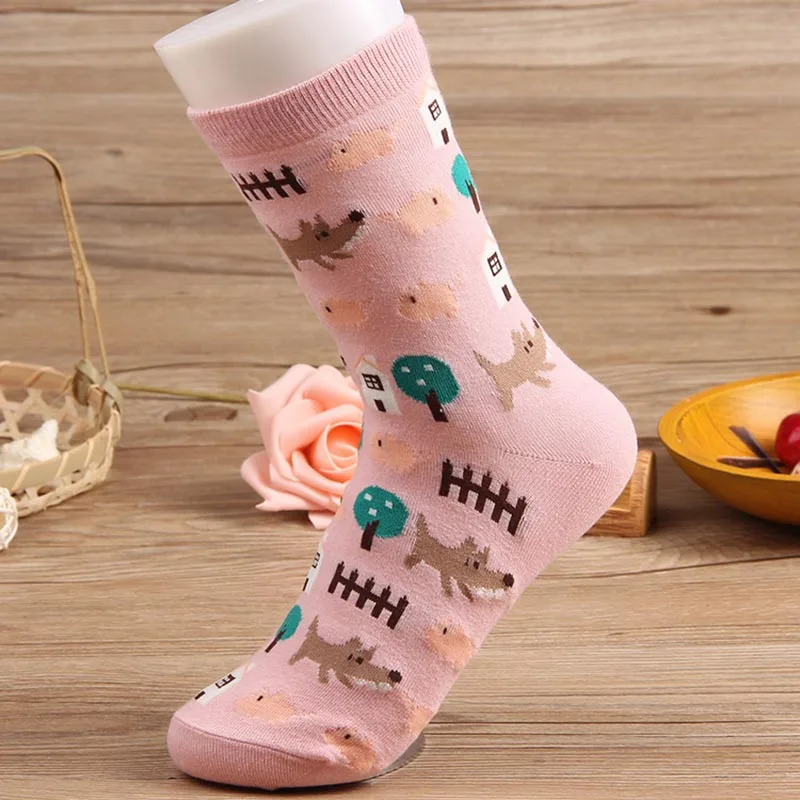Women Cotton Socks Printing Cute Popular Teenager Girls Personality Korean Student Middle Tube Socks Spring Socks
Women Cotton Socks Printing Cute Popular Teenager Girls Personality Korean Student Middle Tube Socks Spring Socks