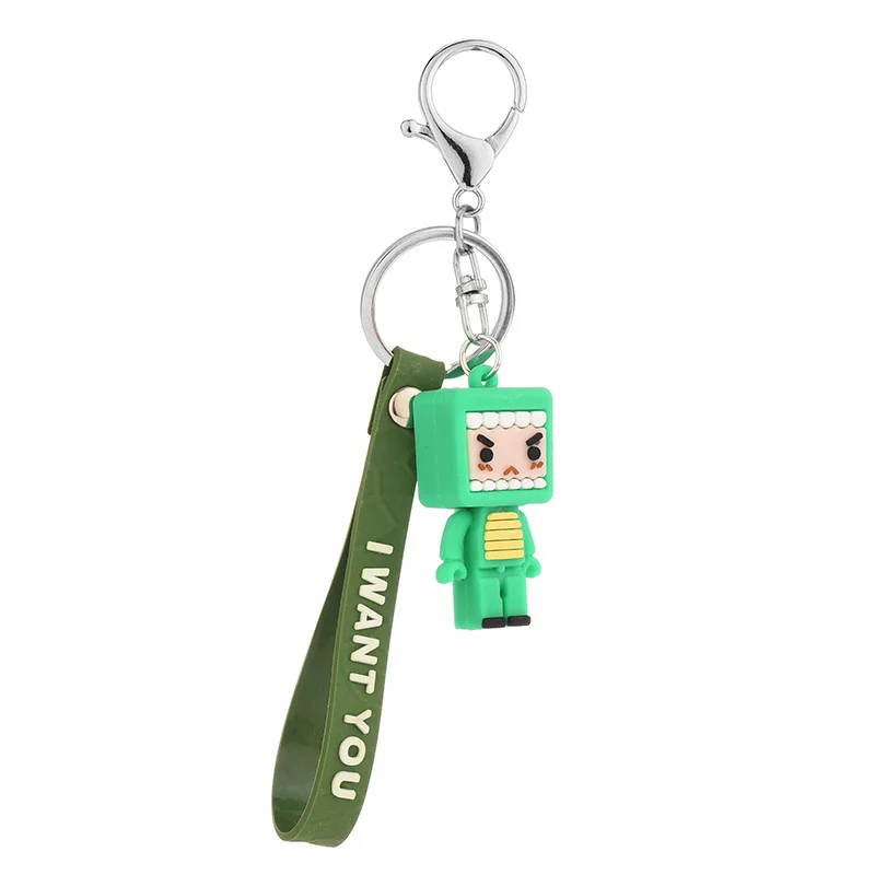 Cartoon Cute Square Man Game Doll Keychains Accessories Car Key Chains Bag Pendant Key Rings Jewelry New Year Gifts
Cartoon Cute Square Man Game Doll Keychains Accessories Car Key Chains Bag Pendant Key Rings Jewelry New Year Gifts