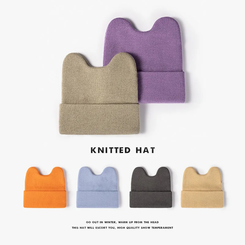 Winter Beanie Cute Rabbit Ears Knitted Hat Solid Color Outdoor Warm Ladies Woolen Hat Women Hat
Winter Beanie Cute Rabbit Ears Knitted Hat Solid Color Outdoor Warm Ladies Woolen Hat Women Hat