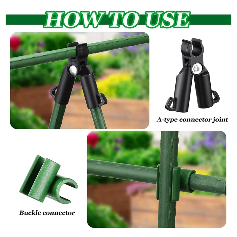 50 Pieces Adjustable Plant Trellis Connector Clip Garden Plastic Connector A-Type Connecting Joint Buckle Clip
50 Pieces Adjustable Plant Trellis Connector Clip Garden Plastic Connector A-Type Connecting Joint Buckle Clip