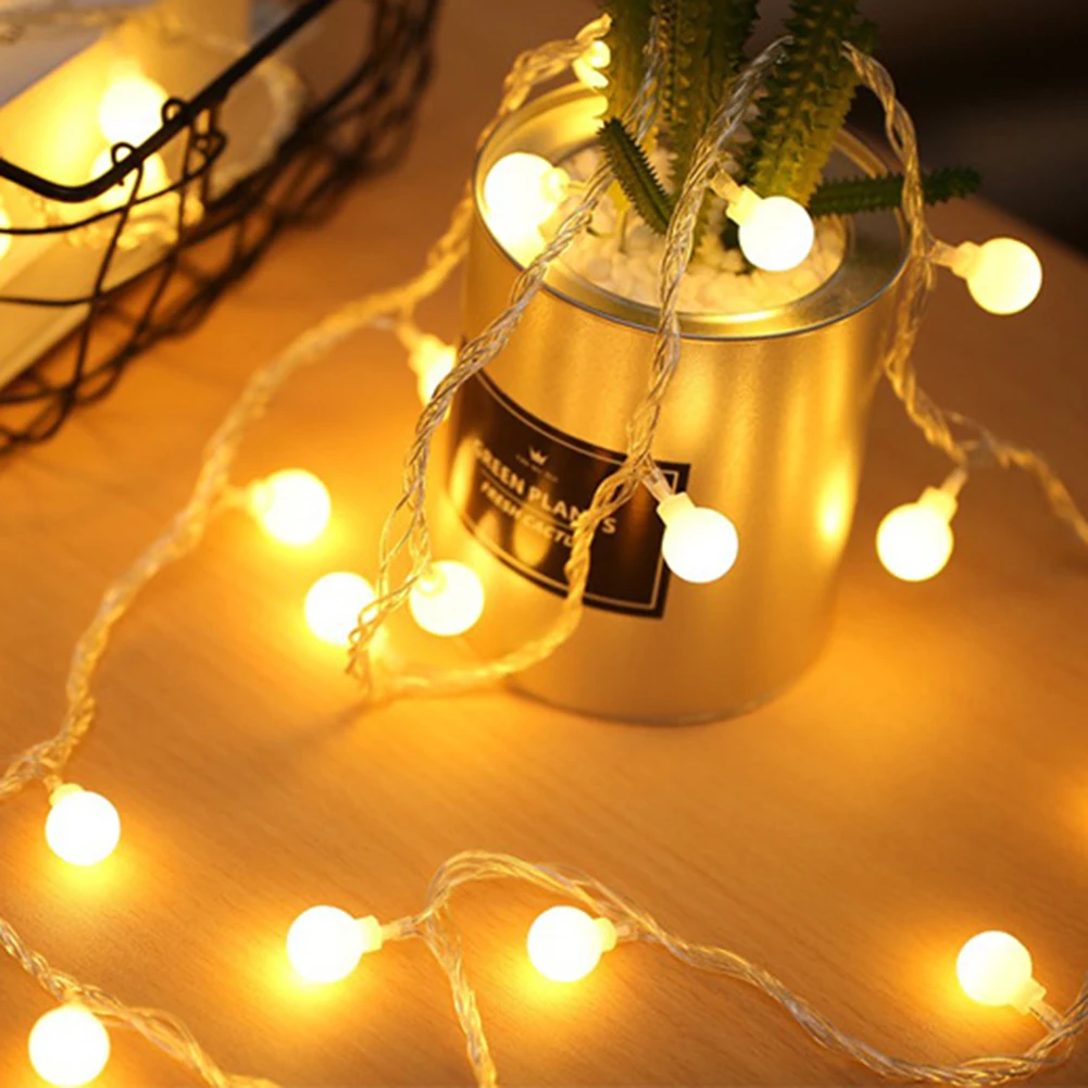 LED Ball Garland String Lights Indoor Holiday Lamp Ornaments New Year Party Curtain Garden Tree Decoration Gift
LED Ball Garland String Lights Indoor Holiday Lamp Ornaments New Year Party Curtain Garden Tree Decoration Gift