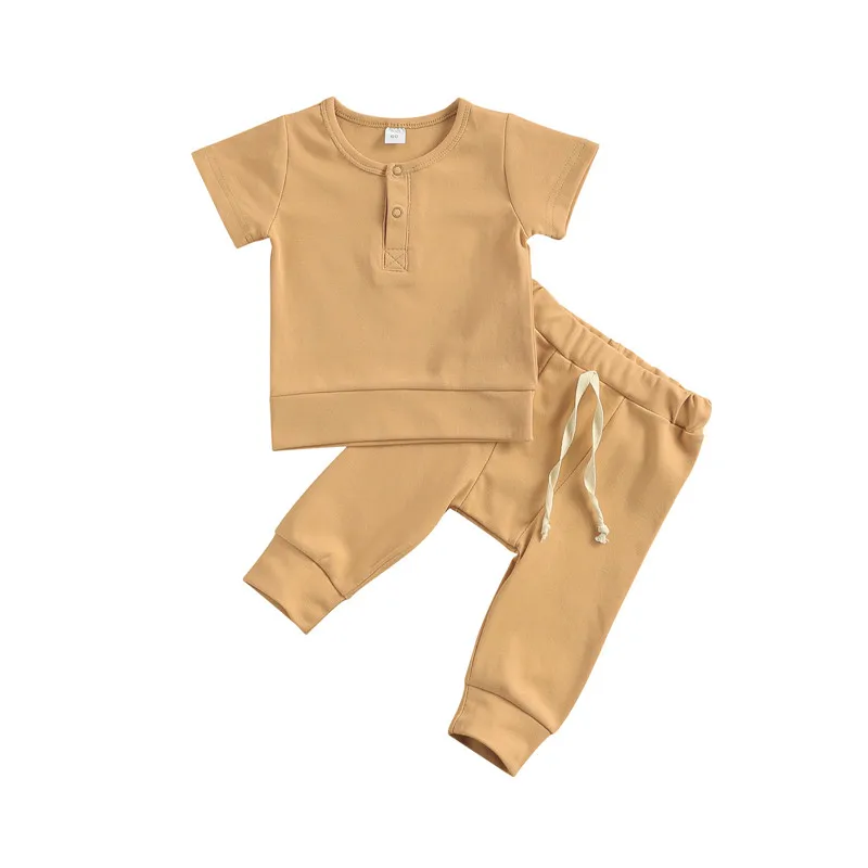 Newborn Set Outfit Clothes Short Sleeve Solid Color Top Pants Kids Boys Clothing
Newborn Set Outfit Clothes Short Sleeve Solid Color Top Pants Kids Boys Clothing