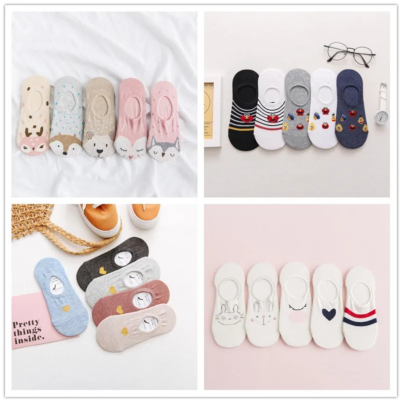 Spring/summer Women's Japanese Cartoon Shallow Top Invisible Boat Socks Thin Cotton Three-dimensional Animal Head Socks Socks
Spring/summer Women's Japanese Cartoon Shallow Top Invisible Boat Socks Thin Cotton Three-dimensional Animal Head Socks Socks
