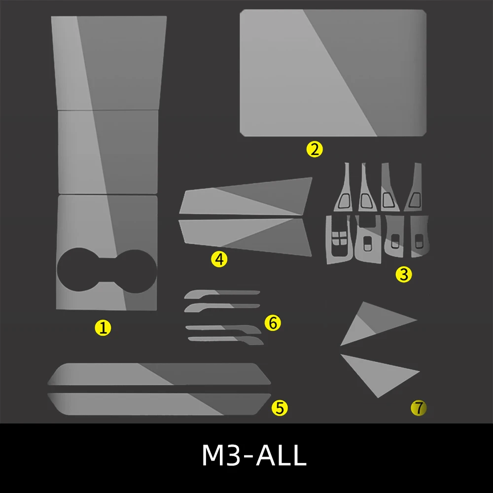 For Tesla Model 3Center Console Transparent Sticker Accessories Door Handle Windows Control Panel Cover Model Y Three
For Tesla Model 3Center Console Transparent Sticker Accessories Door Handle Windows Control Panel Cover Model Y Three