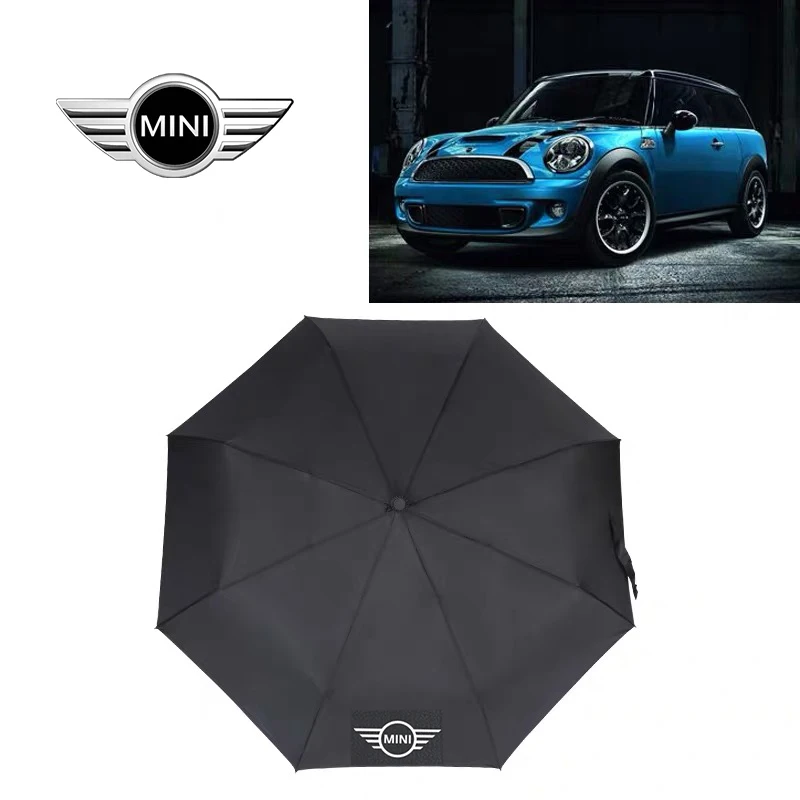 Полностью автоматический складной зонт с логотипом автомобиля для MINI Cooper One JCW S