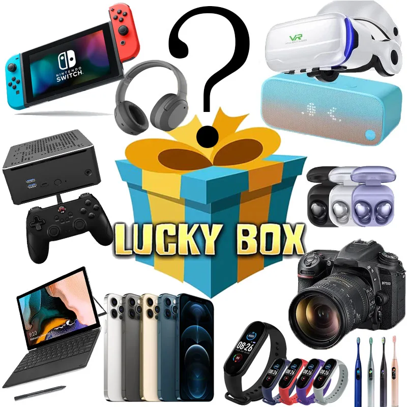 Цифровые электронные коробки Lucky-Mystery Box предоставляют шанс получить перо: такие как дроны, умные часы, геймпады, цифровые камеры и многое дру...
Цифровые электронные коробки Lucky-Mystery Box предоставляют шанс получить перо: такие как дроны, умные часы, геймпады, цифровые камеры и многое дру...