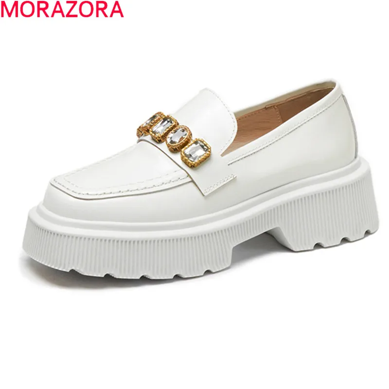 Женские туфли-лодочки на платформе MORAZORA, черные или Белые Повседневные офисные туфли-лодочки из натуральной кожи на платформе с квадратным ...
Женские туфли-лодочки на платформе MORAZORA, черные или Белые Повседневные офисные туфли-лодочки из натуральной кожи на платформе с квадратным ...