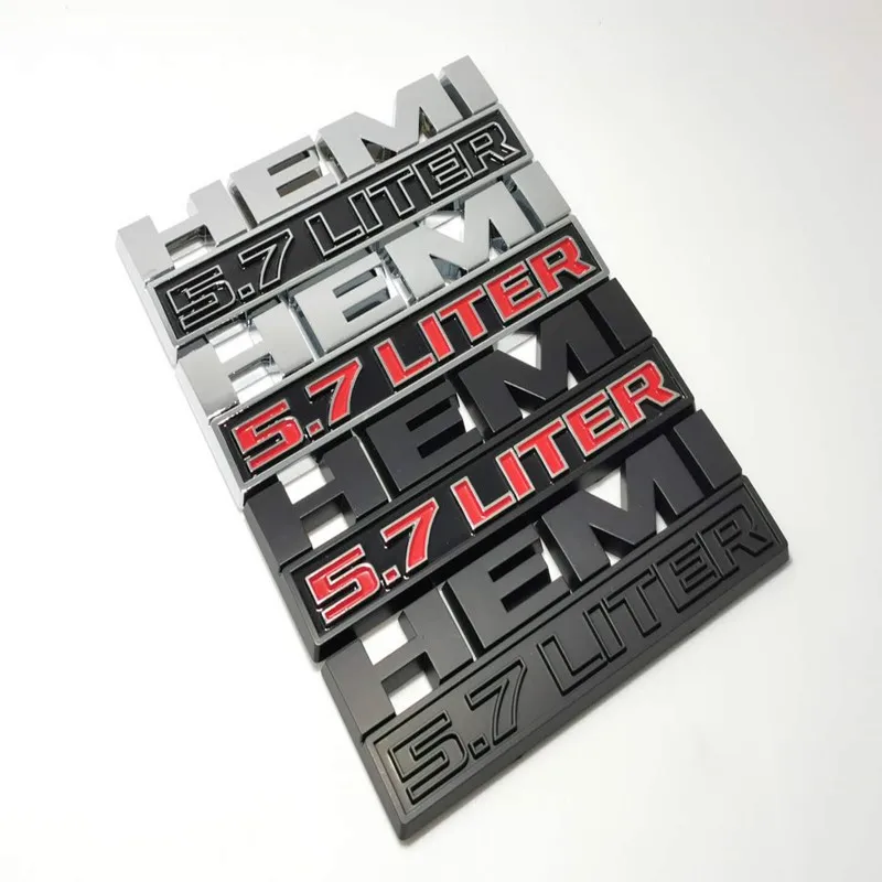 3D наклейка для автомобиля 5 7 литровый логотип эмблема HEMI значок наклейки RAM 1500 2500