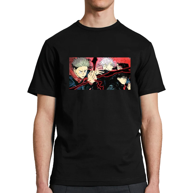 Japanese Hot Anime Jujutsu Kaisen Gojo Satoru Itadori Yuji Printed T-Shirt Casual Men T Harajuku Unisex
Japanese Hot Anime Jujutsu Kaisen Gojo Satoru Itadori Yuji Printed T-Shirt Casual Men T Harajuku Unisex