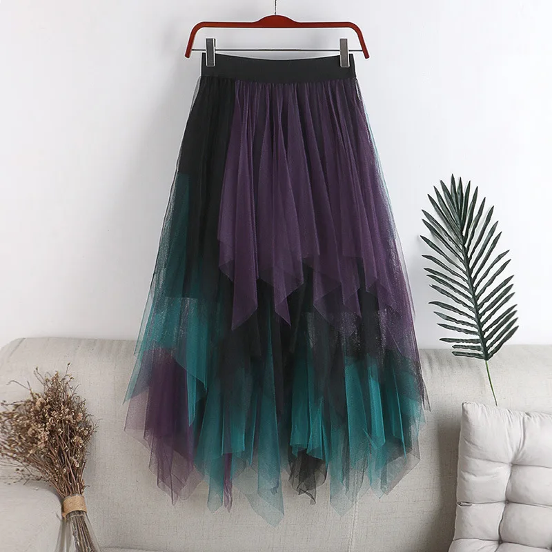 Spring Women Elegant Double-Layer Mesh Midi Skirts Autumn Fashion Ladies Streetwear High Waist Tulle Skirt DS278
Spring Women Elegant Double-Layer Mesh Midi Skirts Autumn Fashion Ladies Streetwear High Waist Tulle Skirt DS278