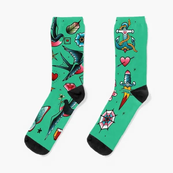 Old School Tattoo Stickers Of Swallows Crew Socks Sports Funny Autumn Comfortable Women Cotton Cartoon Girls Unisex Mens Cute
Old School Tattoo Stickers Of Swallows Crew Socks Sports Funny Autumn Comfortable Women Cotton Cartoon Girls Unisex Mens Cute