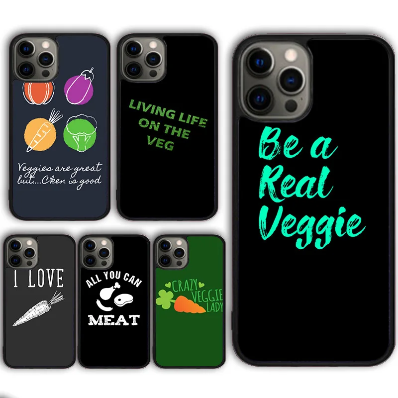 Потрясающий вегетарианский Дизайн чехол для телефона iPhone 13 11 12 Mini Pro Max X XR XS 6 7 8 Plus