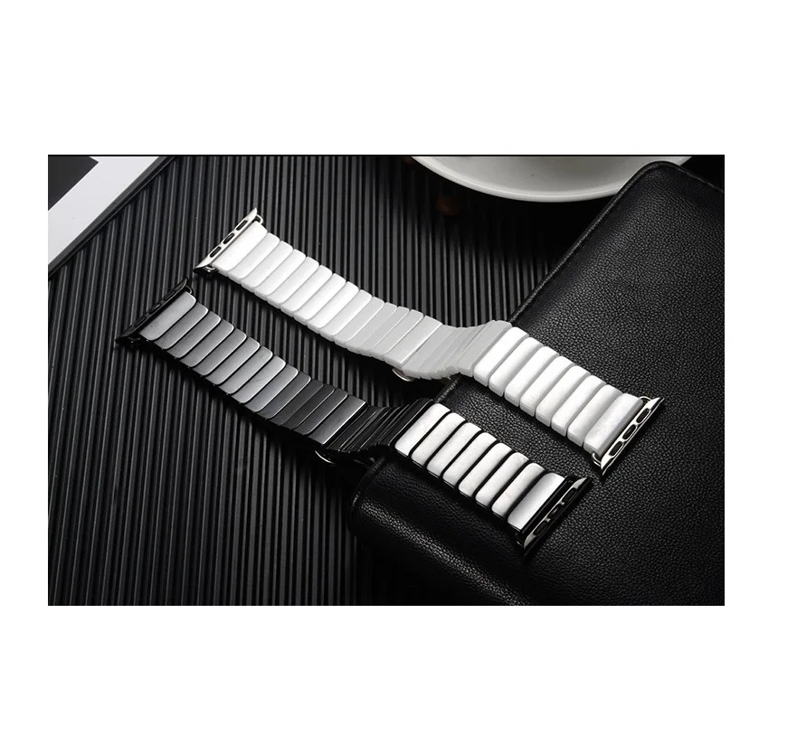 High Quality Ceramic Watchband Original Link Bracelet Strap + Connector Adapter For Apple Watch Iwatch 38mm 40mm 44mm 42mm
High Quality Ceramic Watchband Original Link Bracelet Strap + Connector Adapter For Apple Watch Iwatch 38mm 40mm 44mm 42mm