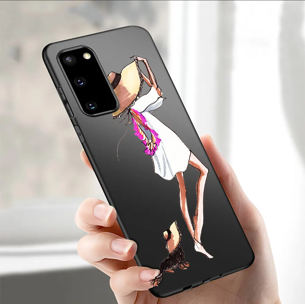 Travel girl Case For Samsung A51 A71 A50 A70 A20 A40 A20E S20 S10 S9 S8 S7 Edge Ultra Puls Note 10 9 8 Plus Black Cover Funda
Travel girl Case For Samsung A51 A71 A50 A70 A20 A40 A20E S20 S10 S9 S8 S7 Edge Ultra Puls Note 10 9 8 Plus Black Cover Funda