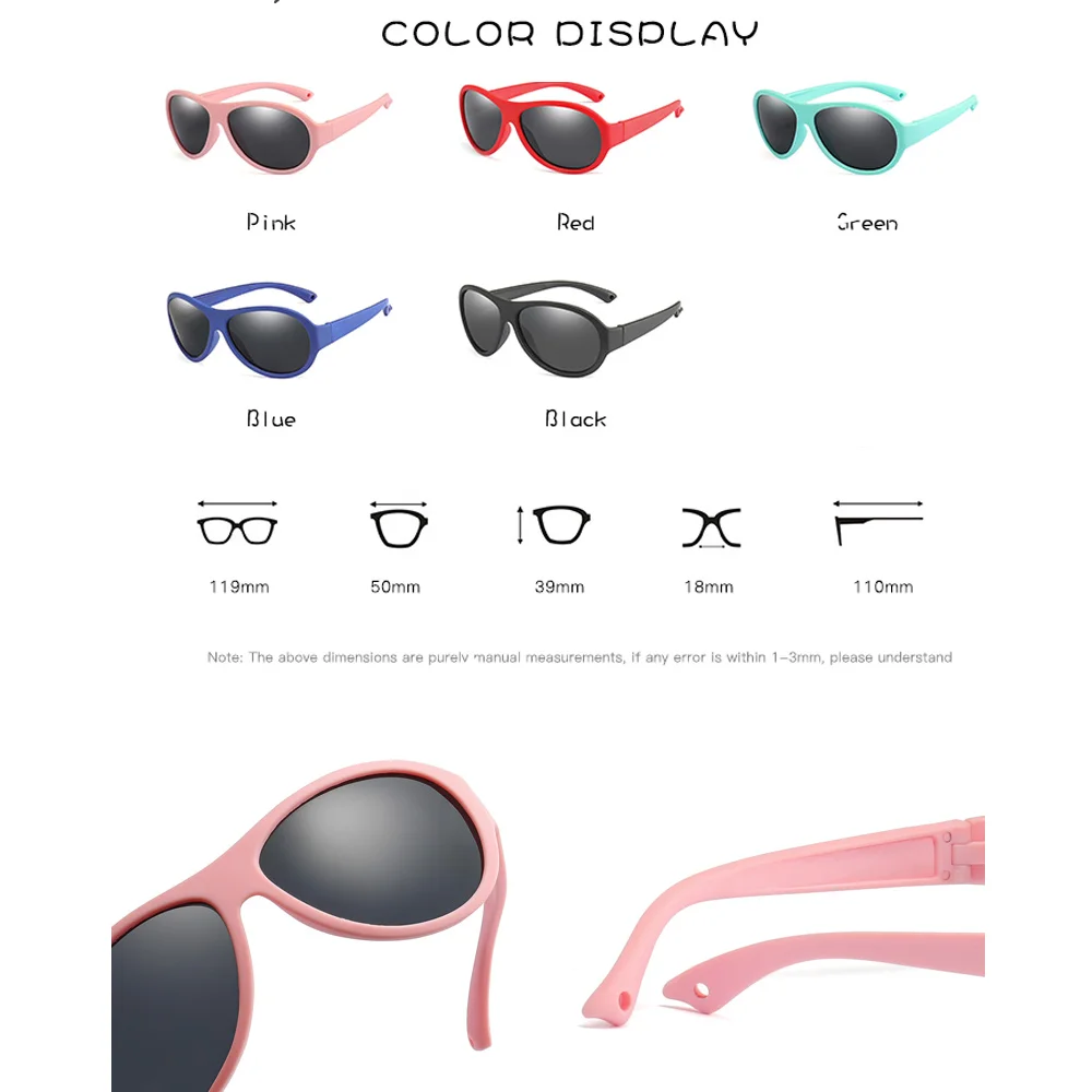 YAMEIZE Sunglasses Kids Polarized Goggle Children Oval Sun Glasses Girls Boys Flexible Eyewear des lunettes de soleil UV400
YAMEIZE Sunglasses Kids Polarized Goggle Children Oval Sun Glasses Girls Boys Flexible Eyewear des lunettes de soleil UV400