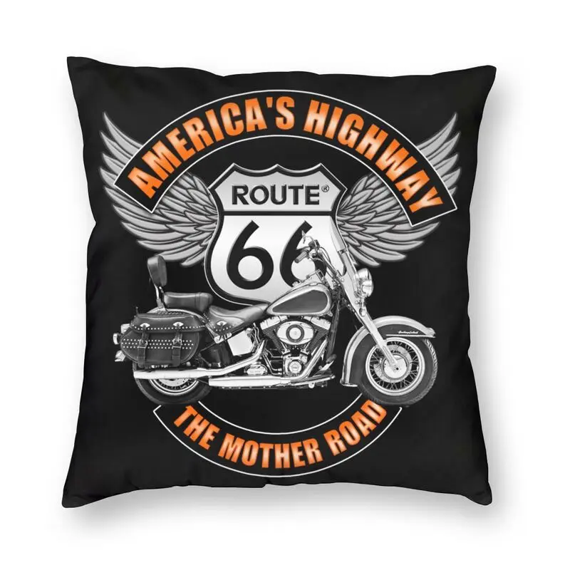 Americas Highway Route 66 Square Pillowcover Decoration Motorcycle Wings Pattern Cushion Cover Throw Pillow for Sofa Printing
Americas Highway Route 66 Square Pillowcover Decoration Motorcycle Wings Pattern Cushion Cover Throw Pillow for Sofa Printing