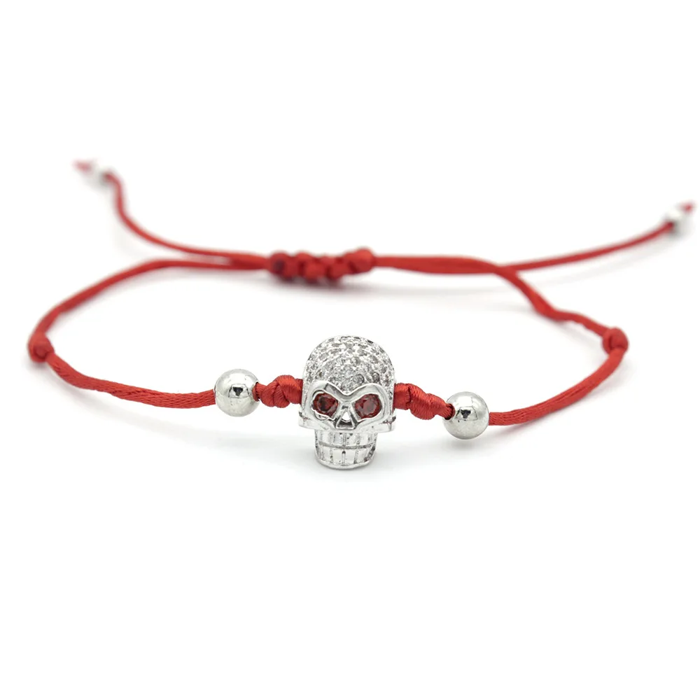 Zircon Skull Bracelet Adjustable Braided Bangle Men Chain Boy Jewelry Punk Fashion Accessories
Zircon Skull Bracelet Adjustable Braided Bangle Men Chain Boy Jewelry Punk Fashion Accessories
