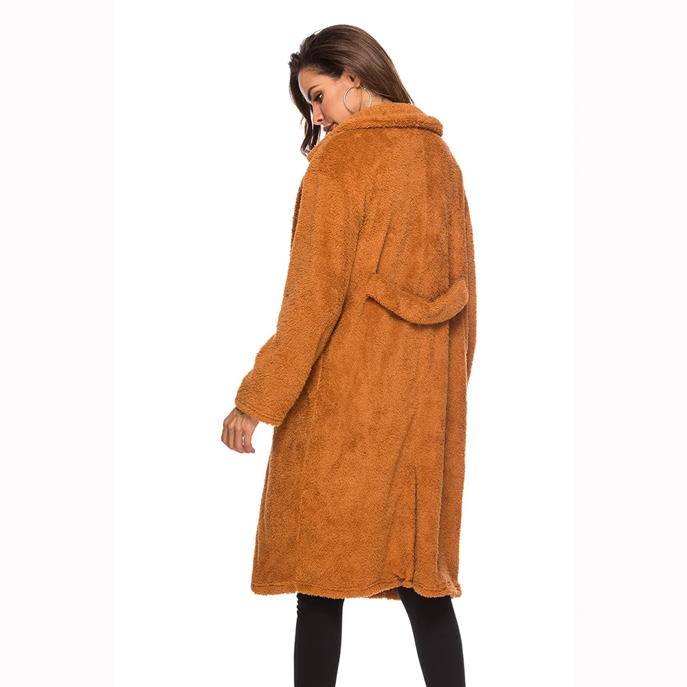 Woolen Coat Women New Fashion Winter Long-Sleeve Double-Faced Jacket Turn Down Collar Loose Casual Overcoat Female
Woolen Coat Women New Fashion Winter Long-Sleeve Double-Faced Jacket Turn Down Collar Loose Casual Overcoat Female