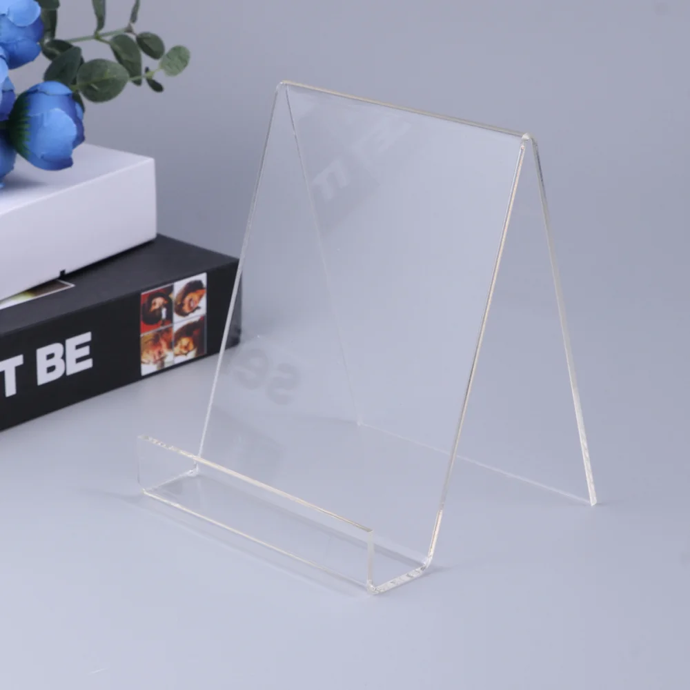 Clear Acrylic Wallet Phone Books Tablet Display Stand Organizer Holders Small Jewelry Rack - A5
Clear Acrylic Wallet Phone Books Tablet Display Stand Organizer Holders Small Jewelry Rack - A5