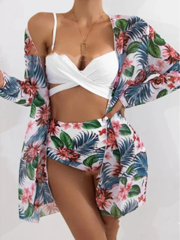 2021 New Women's European and American Three-piece Bikini Swimsuit Gauze Split Swimsuit Women
2021 New Women's European and American Three-piece Bikini Swimsuit Gauze Split Swimsuit Women