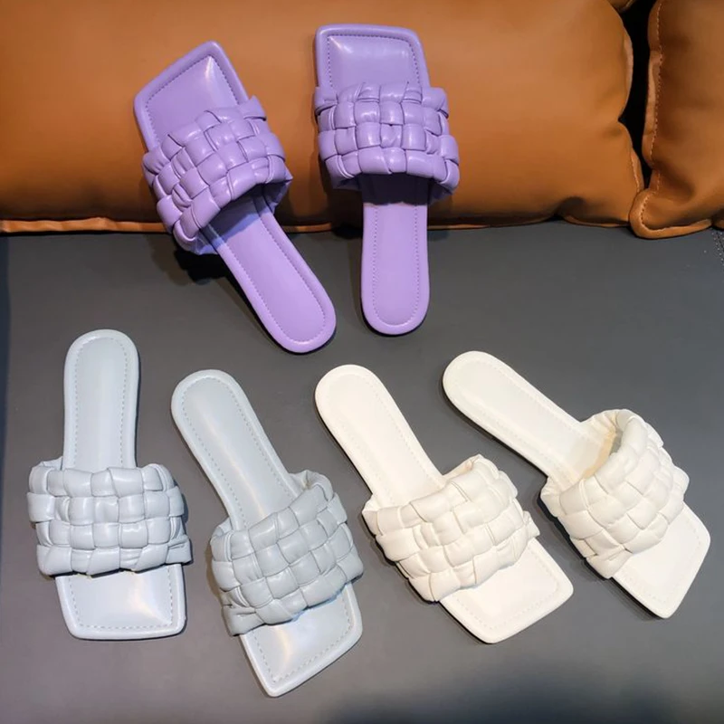 SUOJIALUN Women Fashion Brand Weave Slipper Ladies Causal Outdoor Beach Sandal Female Home Slippers Slip On Flip Flops Slides
SUOJIALUN Women Fashion Brand Weave Slipper Ladies Causal Outdoor Beach Sandal Female Home Slippers Slip On Flip Flops Slides