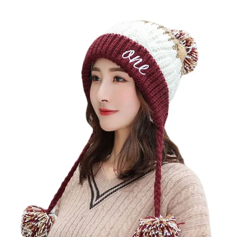 2019 New Winter Hats Women Fashion Knitted Skullies Warm Thick Velvet Lined Patchwork Letter Beanies Pompoms Hats
2019 New Winter Hats Women Fashion Knitted Skullies Warm Thick Velvet Lined Patchwork Letter Beanies Pompoms Hats