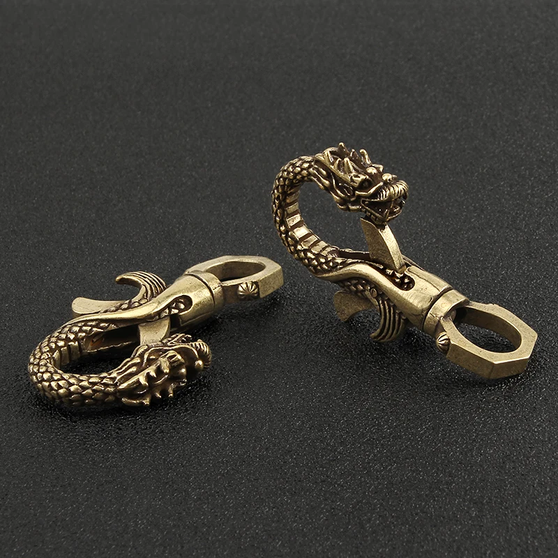 Chinese Dragon Brass Keychain Brass Key Hook Holder Copper Buckles Outdoor Tool Buckle Flipper Knife Cubre Bocas Lavable
Chinese Dragon Brass Keychain Brass Key Hook Holder Copper Buckles Outdoor Tool Buckle Flipper Knife Cubre Bocas Lavable