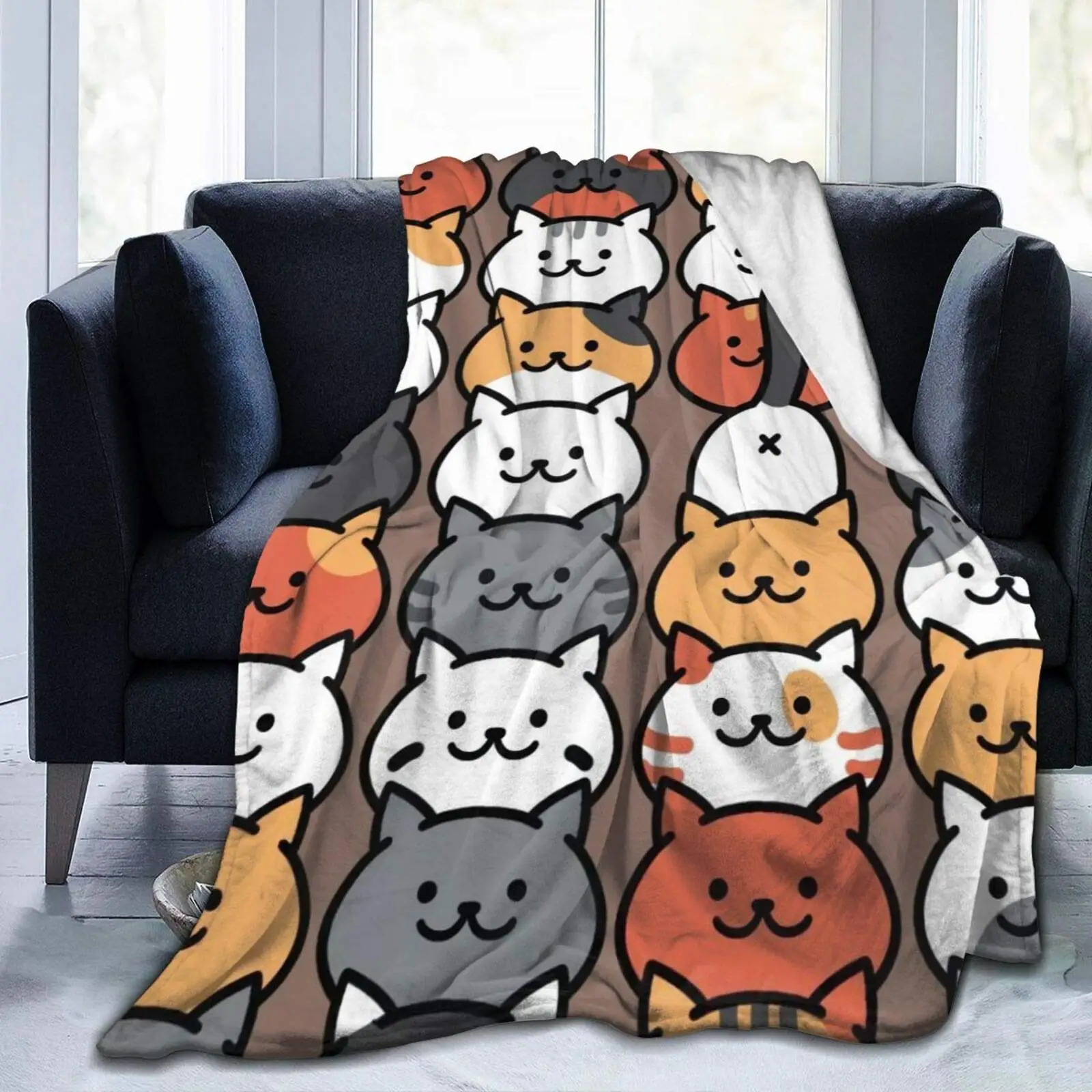 Cute Cartoon Cat Throwing Blanket Digital Printing Super Soft Micro-Fleece Blanket Four Premium Airplane Soft 60X50
Cute Cartoon Cat Throwing Blanket Digital Printing Super Soft Micro-Fleece Blanket Four Premium Airplane Soft 60X50