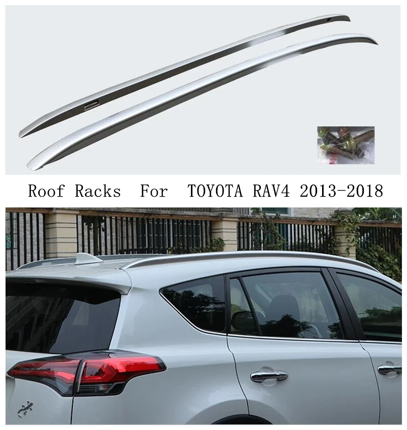 Багажник на крышу для ТОЙОТА RAV4 2013-2018 из алюминиевого сплава рельсы бар багаж