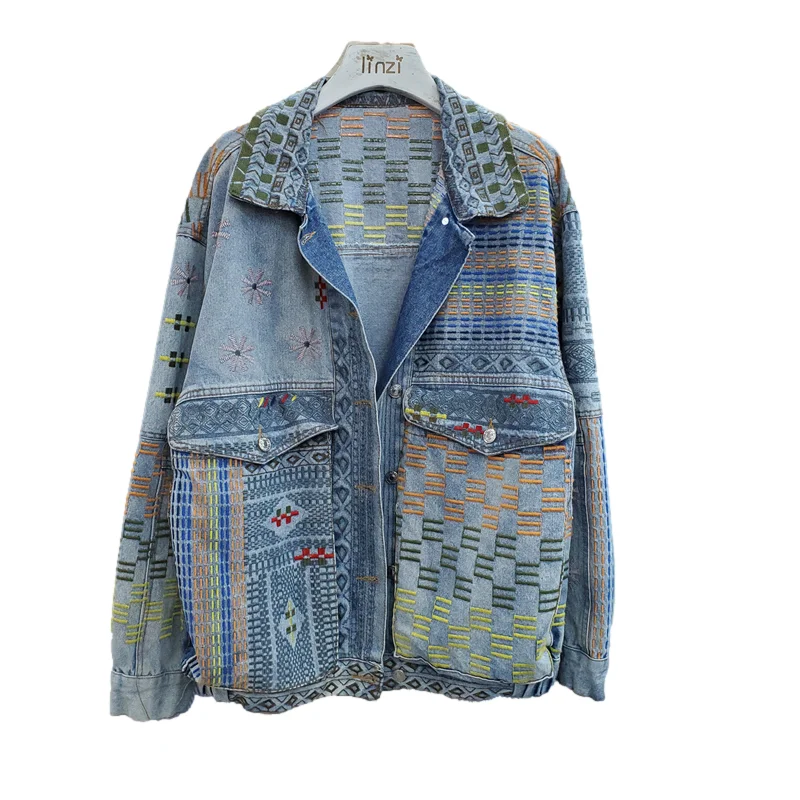 Korean Fashion Embroidery Denim Jacket Coat Women Pocket Long Sleeve Outerwear Autumn New Loose Casual Short Jeans Jacket Female
Korean Fashion Embroidery Denim Jacket Coat Women Pocket Long Sleeve Outerwear Autumn New Loose Casual Short Jeans Jacket Female