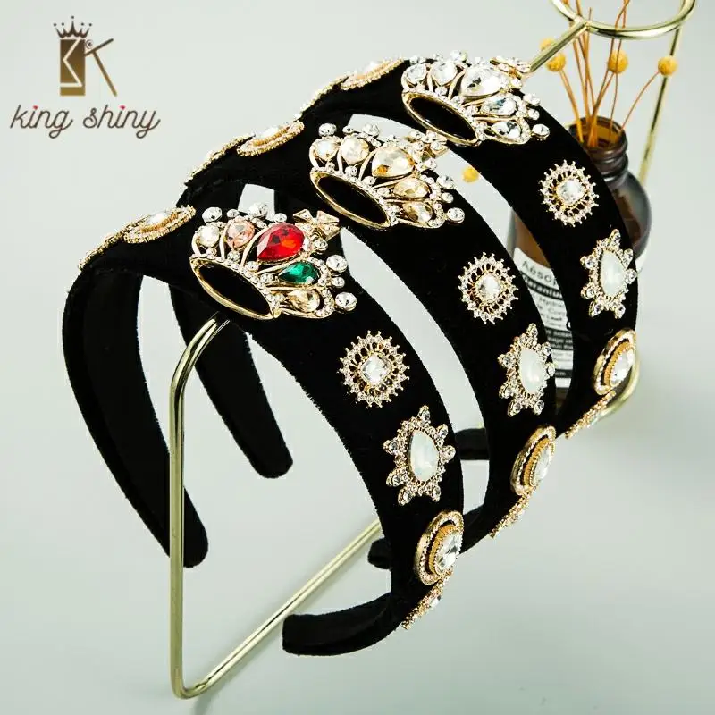 European Baroque Multi Color Crystal Headband for Woman Elegant Metal Crown Shaped Hairband Woman Party Hair Accessory Headpiece
European Baroque Multi Color Crystal Headband for Woman Elegant Metal Crown Shaped Hairband Woman Party Hair Accessory Headpiece
