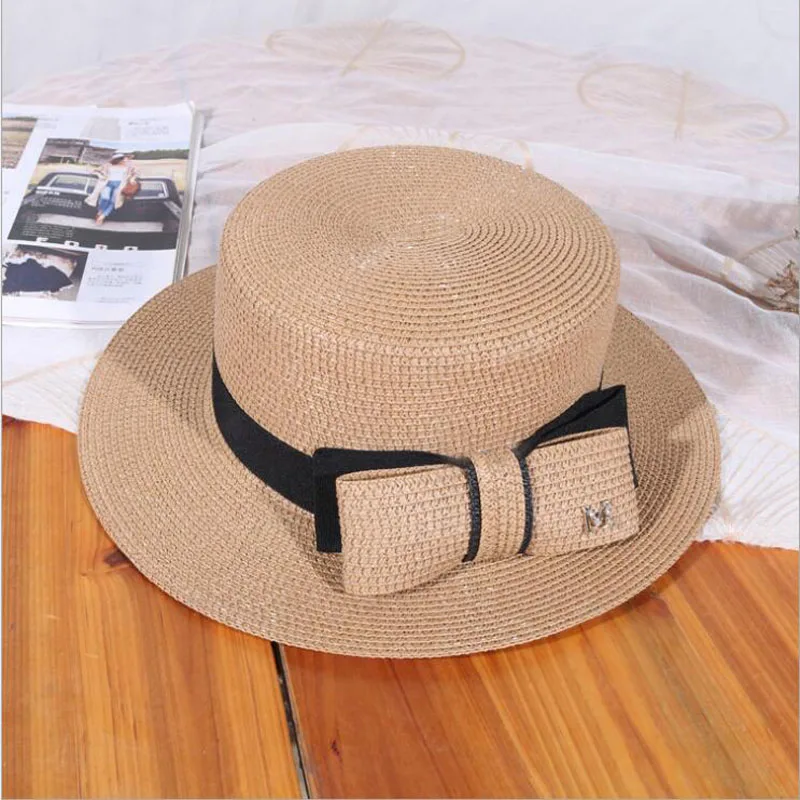 2020 New Flat Top Big Bow Summer Sun Visor Hats For Women Fashion M letter Straw Hat Elegant Ladies Wide Brim Panama Beach Hat
2020 New Flat Top Big Bow Summer Sun Visor Hats For Women Fashion M letter Straw Hat Elegant Ladies Wide Brim Panama Beach Hat