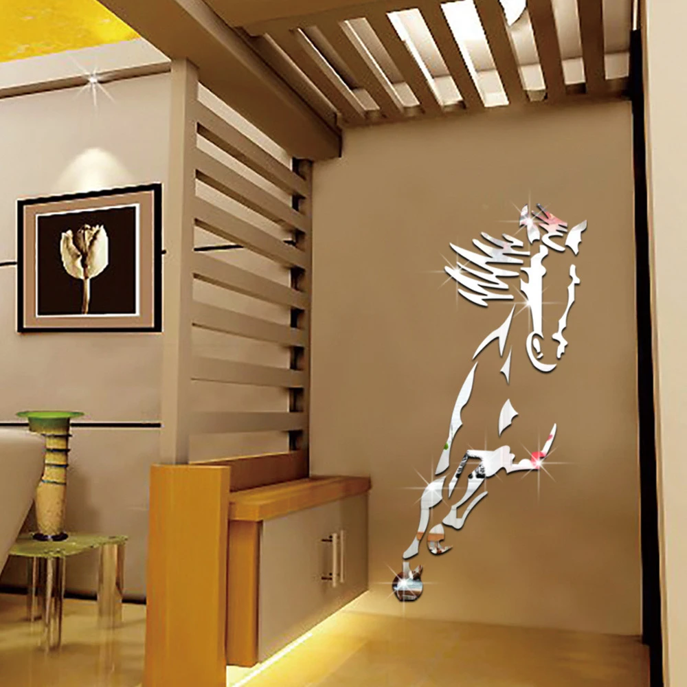 Galloping Horse Mirror Wall Sticker Modern Creative Design Wall Decals 3D Acrylic Mirror Surface Living Room Decor home decor
Galloping Horse Mirror Wall Sticker Modern Creative Design Wall Decals 3D Acrylic Mirror Surface Living Room Decor home decor
