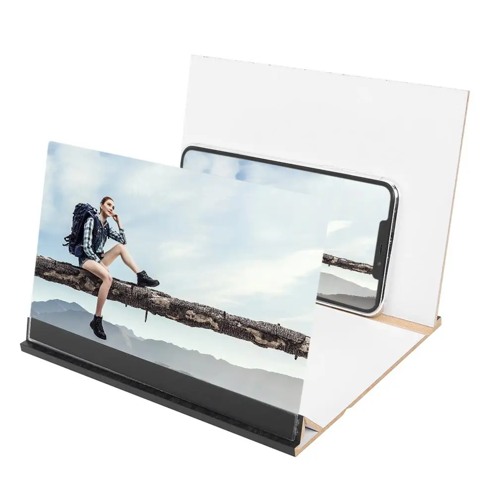 8 inch Phone Screen Magnifier 3D HD Video Wood Foldable Bracket Zoom Radiation Protection Eye Protection Amplifier Bracket
8 inch Phone Screen Magnifier 3D HD Video Wood Foldable Bracket Zoom Radiation Protection Eye Protection Amplifier Bracket