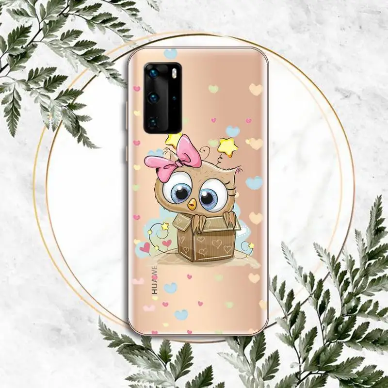 Cute Owl cartoon lover Phone Case Transparent for huawei P 40 30 20 lite pro smart 2019 honor 8X 10i 10 cover
Cute Owl cartoon lover Phone Case Transparent for huawei P 40 30 20 lite pro smart 2019 honor 8X 10i 10 cover