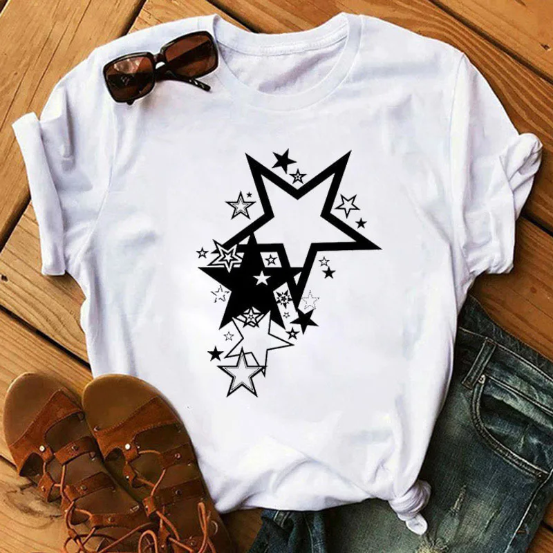 Magic Wand Shiny Star Print Women T Shirt Short Sleeve O Neck Loose Women Tshirt Ladies Tee Shirt Tops Clothes Camisetas Mujer
Magic Wand Shiny Star Print Women T Shirt Short Sleeve O Neck Loose Women Tshirt Ladies Tee Shirt Tops Clothes Camisetas Mujer