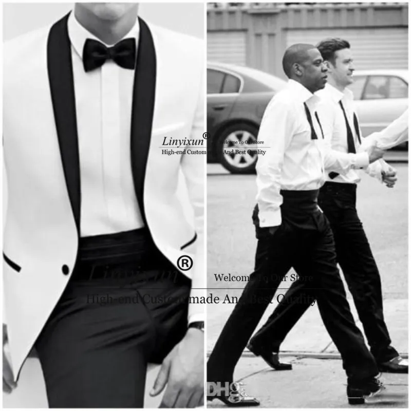 2019 Hot Sale Slim Fit One Button White Groom Tuxedos Shawl Collar Groomsmen Best Man Men Wedding Suits (Jacket+Pants+ Bow Tie
2019 Hot Sale Slim Fit One Button White Groom Tuxedos Shawl Collar Groomsmen Best Man Men Wedding Suits (Jacket+Pants+ Bow Tie