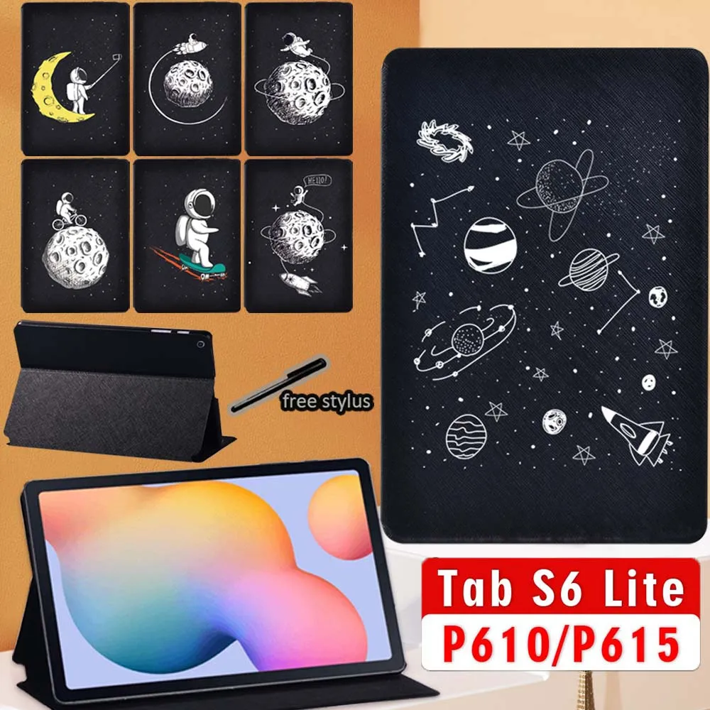Tablet Case For Samsung Galaxy Tab S6 Lite 10.4 Inch 2020 Astronaut Black Series Leather Stand Cover Case for SM-T610 SM-T615
Tablet Case For Samsung Galaxy Tab S6 Lite 10.4 Inch 2020 Astronaut Black Series Leather Stand Cover Case for SM-T610 SM-T615