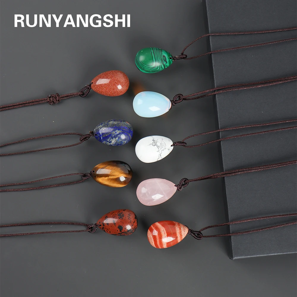 30x20mm 1PC Natural Crystal Egg Shaped Stone Amethyst Kegel Massage Pendant Rose quartz Minerale Gemstone Reiki Necklace
30x20mm 1PC Natural Crystal Egg Shaped Stone Amethyst Kegel Massage Pendant Rose quartz Minerale Gemstone Reiki Necklace